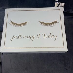 White and Gold Decorative Wall Art